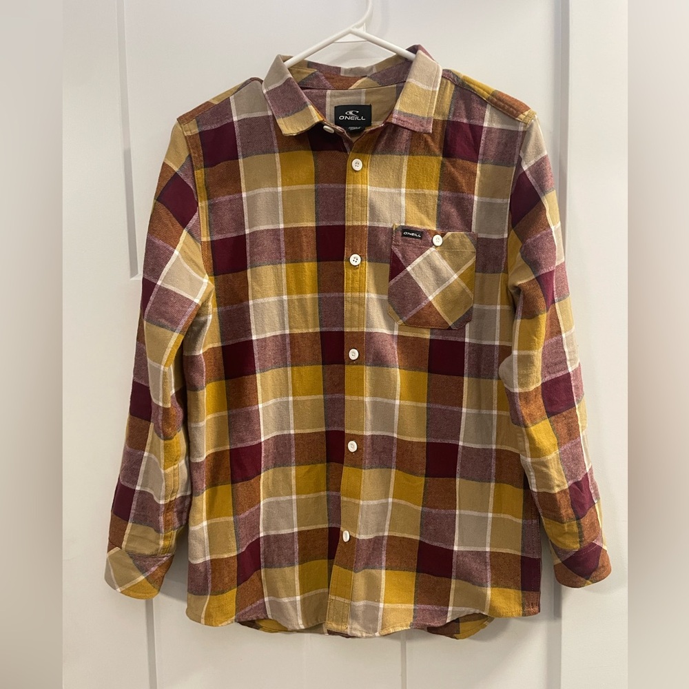 Boys O’Neill Plaid Button Down Casual Shirt